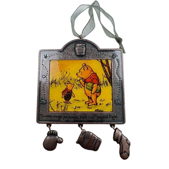 Disney Hallmark Christmas Ornament Winnie The Pooh Spanish Navidad 2004 - Picture 5 of 10
